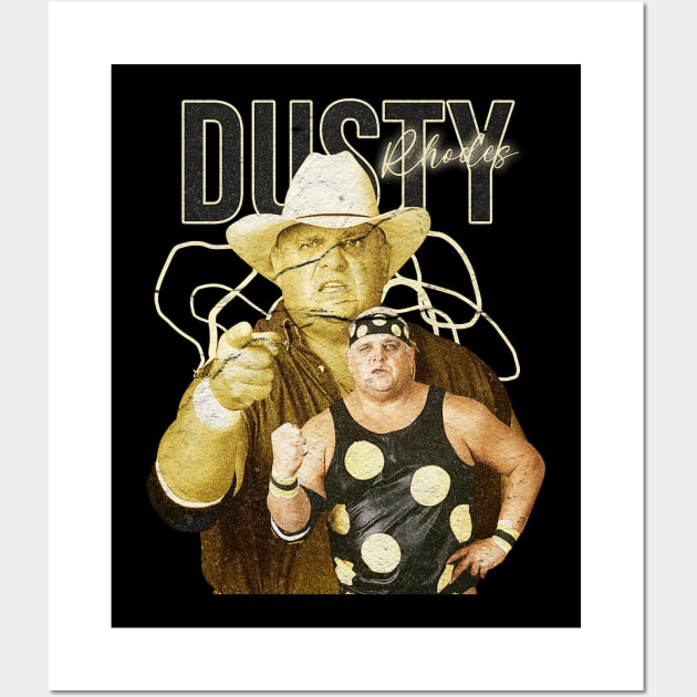 Dusty Rhodes Vintage Bootlag Wall Art by kalush club